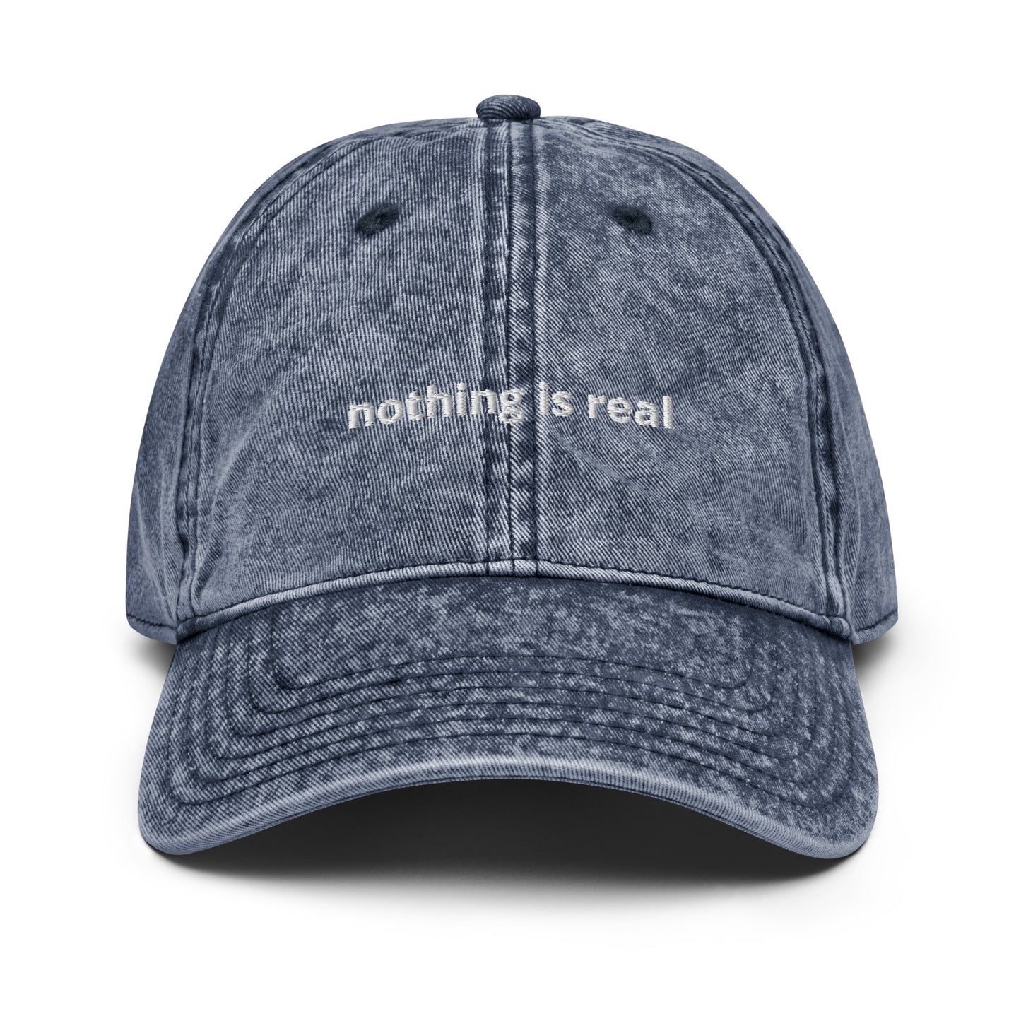 'nothing is real' - Vintage Cotton Greeting Hat